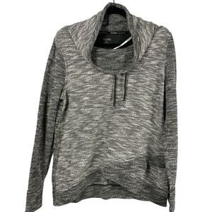 Calvin Klein Performance, Size XL, Gray Cowl Neck Sweater, Asymmetrical Hem, EUC